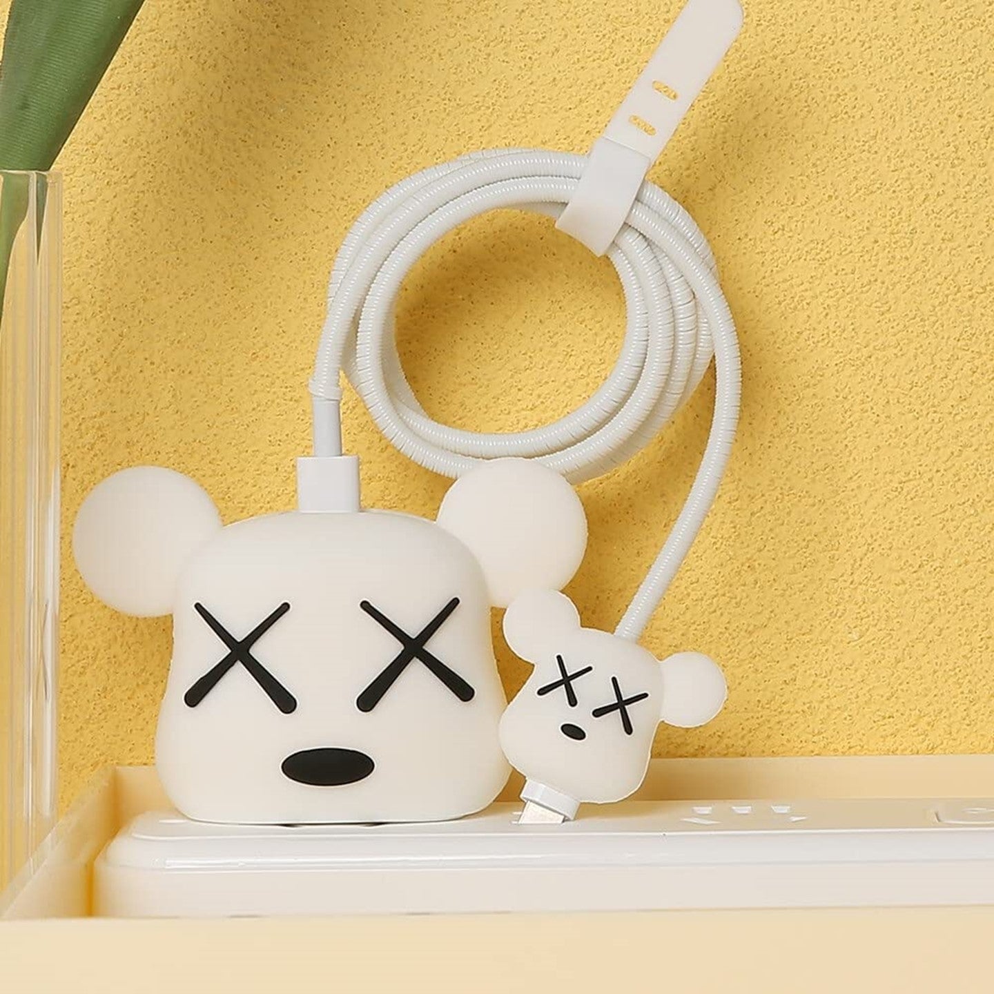 Trendy Cartoon Case Covers for Apple iPhone 18-20w Adaptor/Charger