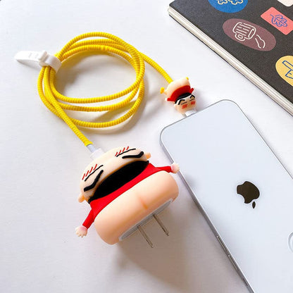 Anime Cartoon Case Covers for Apple iPhone 18-20w Adaptor/Charger